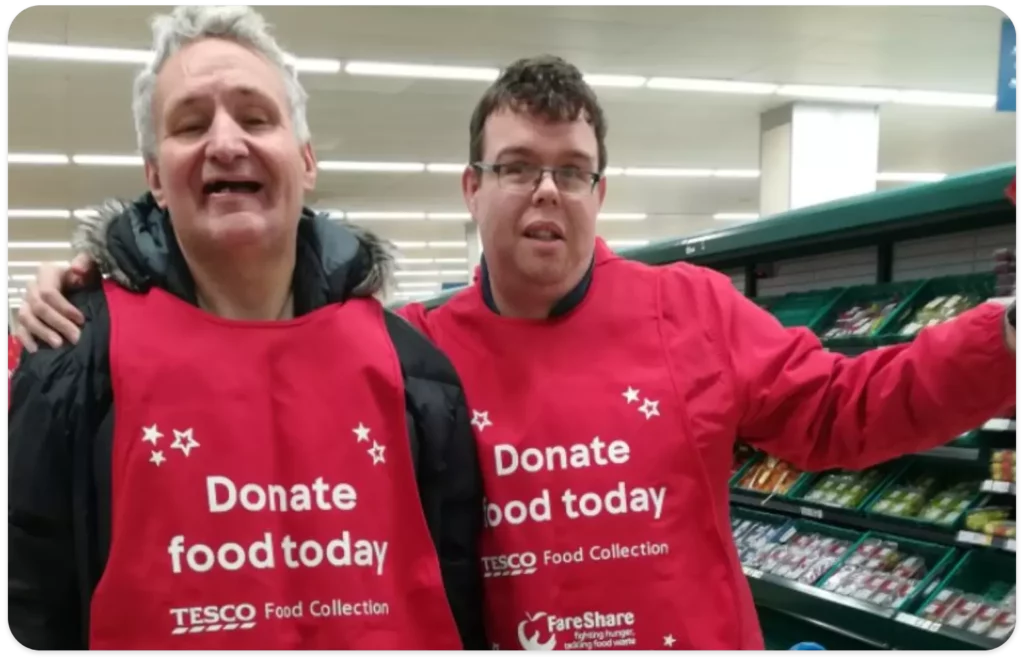 Tesco Food Collection Event with Take Charge