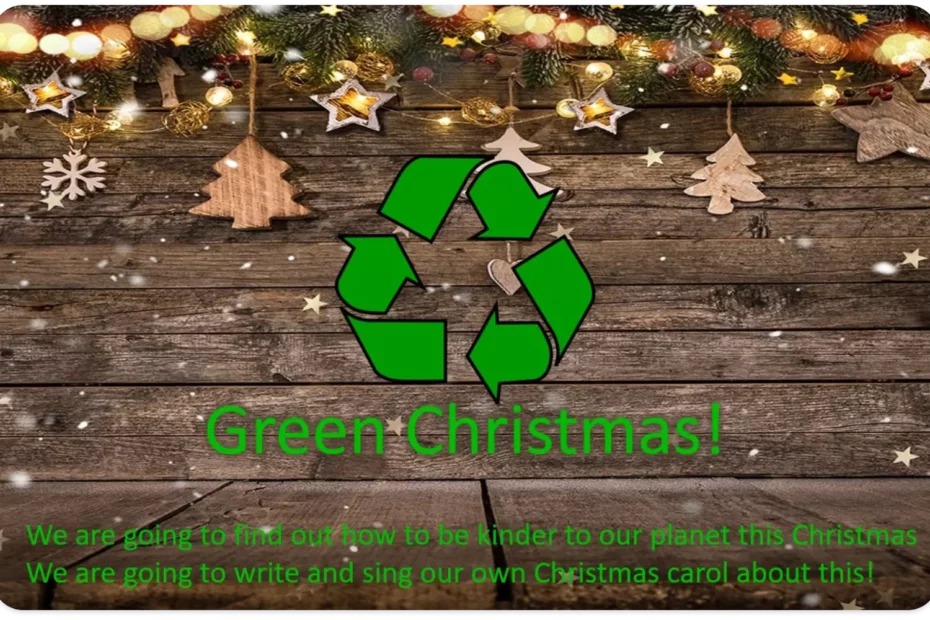 Green Christmas poster Take Charge