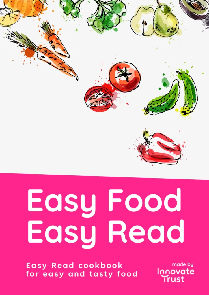easy food easy read recipe book by innovate trust